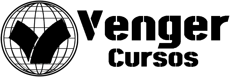 Logo Venger Cursos - Versão Preta